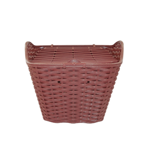 pusai plastic colored basket with lid
